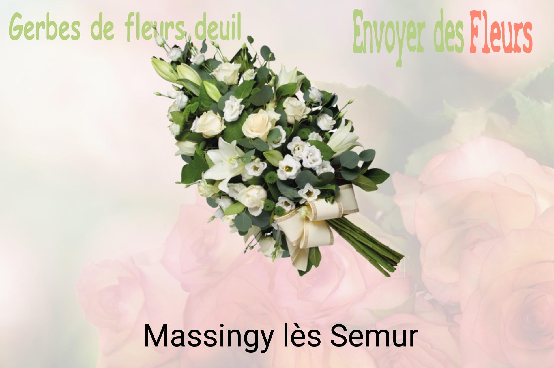 Gerbe de fleurs de deuil livrée à Massingy-lès-Semur